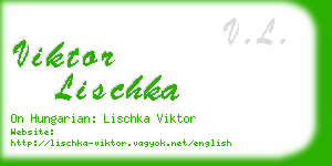 viktor lischka business card